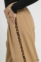 Front Pleated Wide-Leg Pants
