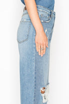 High Rise Relaxed Flare Hybrid Jeans