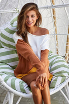 Color Block Geometric Sweater