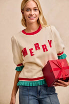 Christmas Merry Letter Blouse