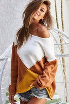 Color Block Geometric Sweater