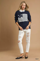 Distressed American Flag Sweater
