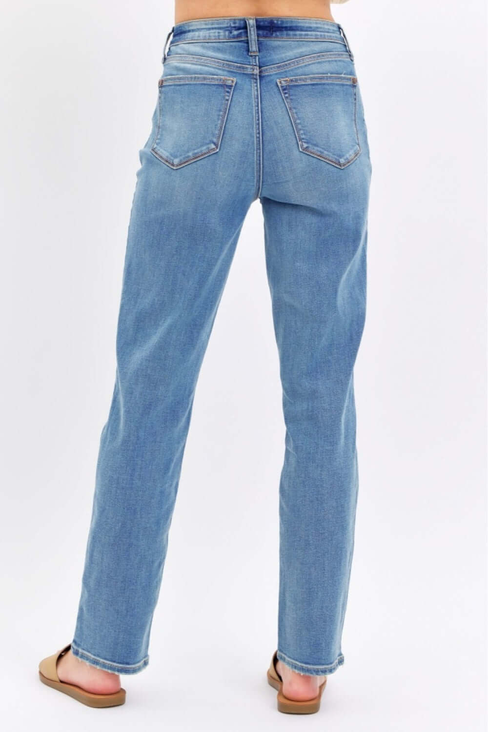 High Waist Straight Jeans