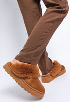 Portho Faux Fur Slip Ons