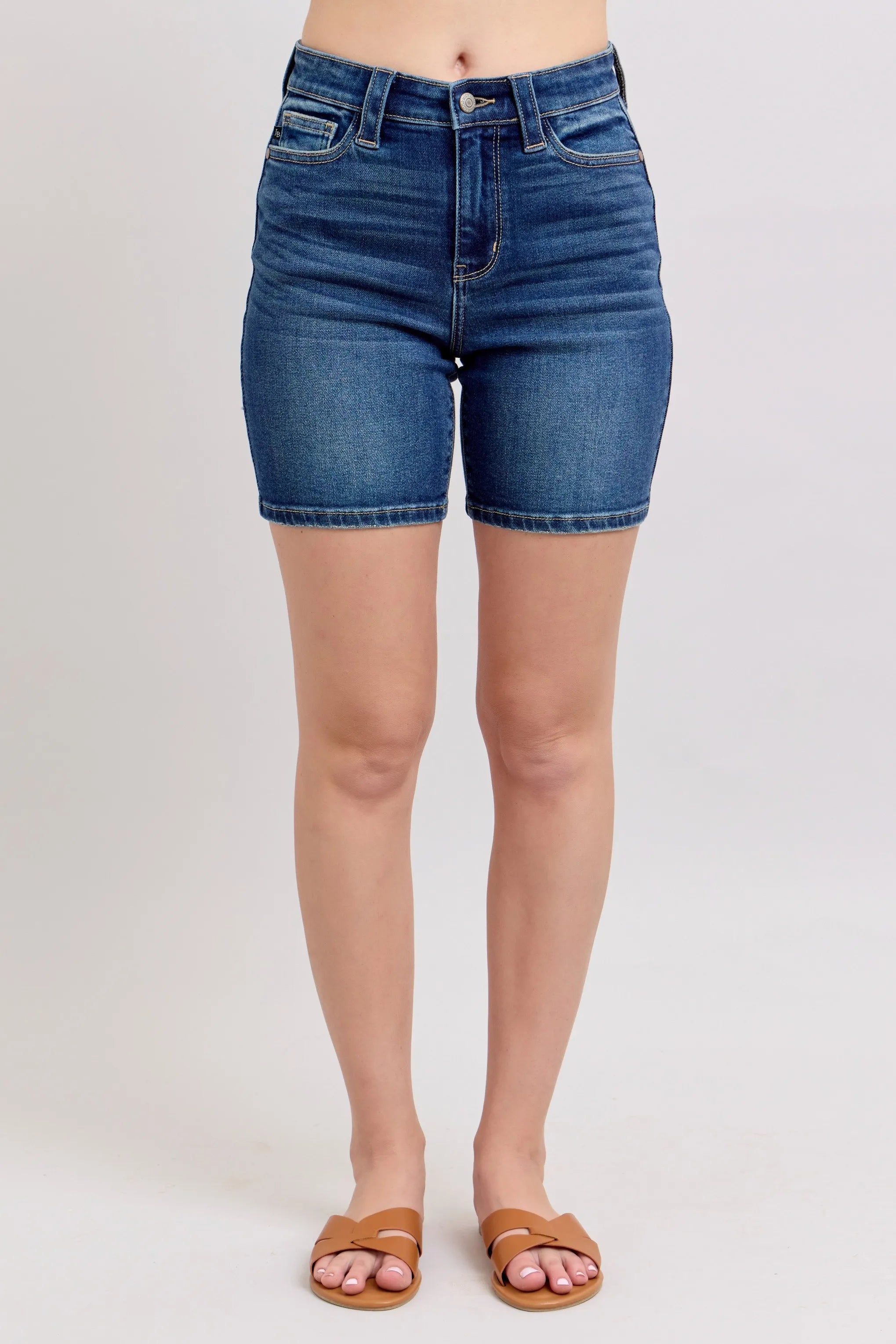 High Waist Bermudas Jeans
