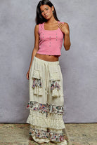 Double Gauze Wide Leg Pants