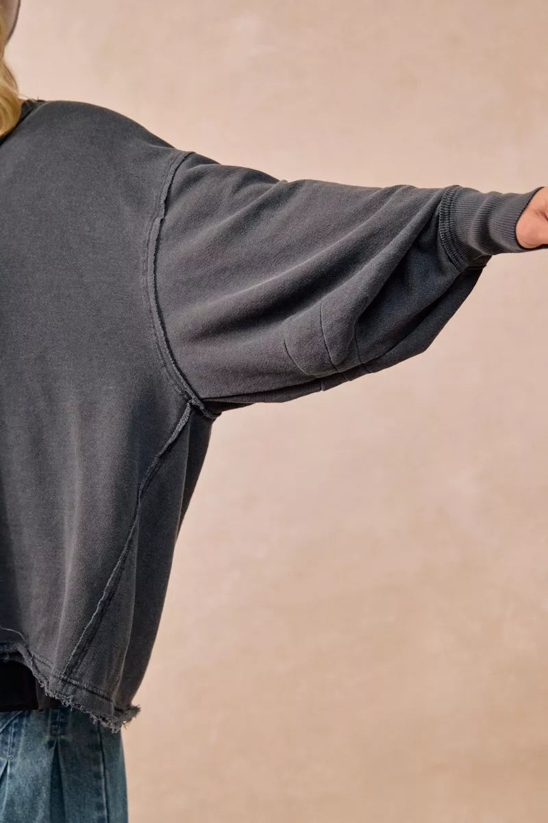 French Terry Oversized Sweatshirt