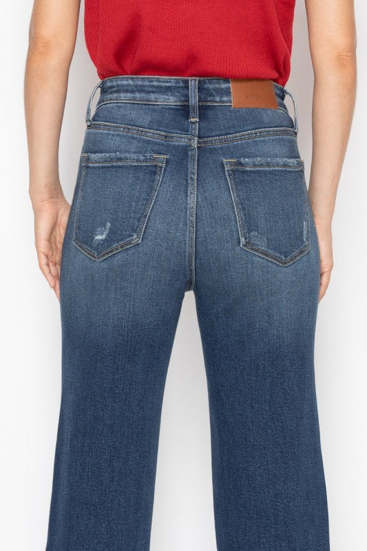 Tummy Control High Rise Straight Jeans