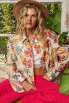 Floral Print Button Down hirt