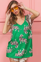 Tiger Print Jersey T-Shirt