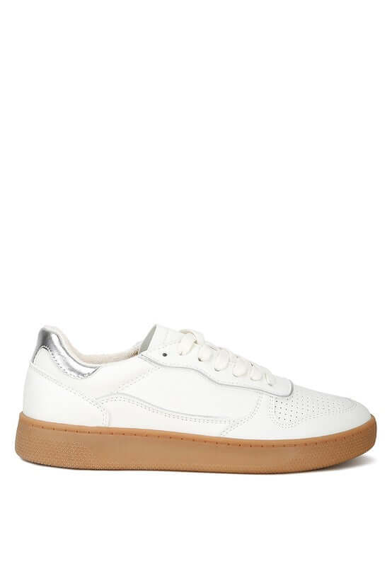 Faux Leather Everyday Sneakers