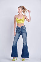 High Rise Stretch Flare Jeans
