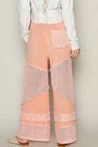 Drawstring Elastic Waistband Wide-Leg Pants