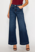 High Rise Tummy Control A-Wide Leg Fit Jeans