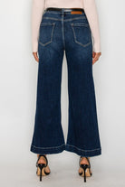 High Rise Cropped Palazzo Jeans