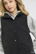 Quilted Embroidered Vest