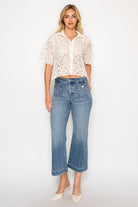 High Rise Crop Palazzo Tummy Control