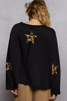French Terry Sweatshirt with USA Letter Animal Patch