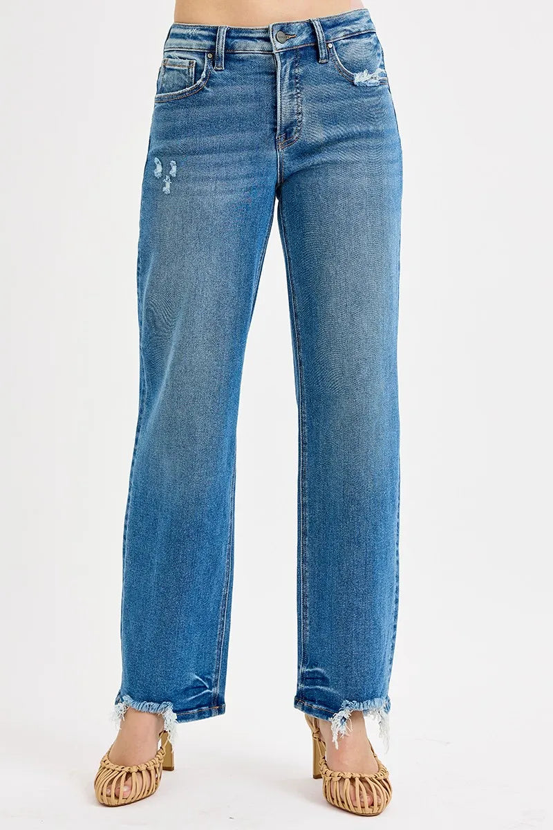 Mid Rise Baggy Jeans