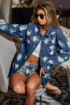 Washed Tie Dye Denim Jacket