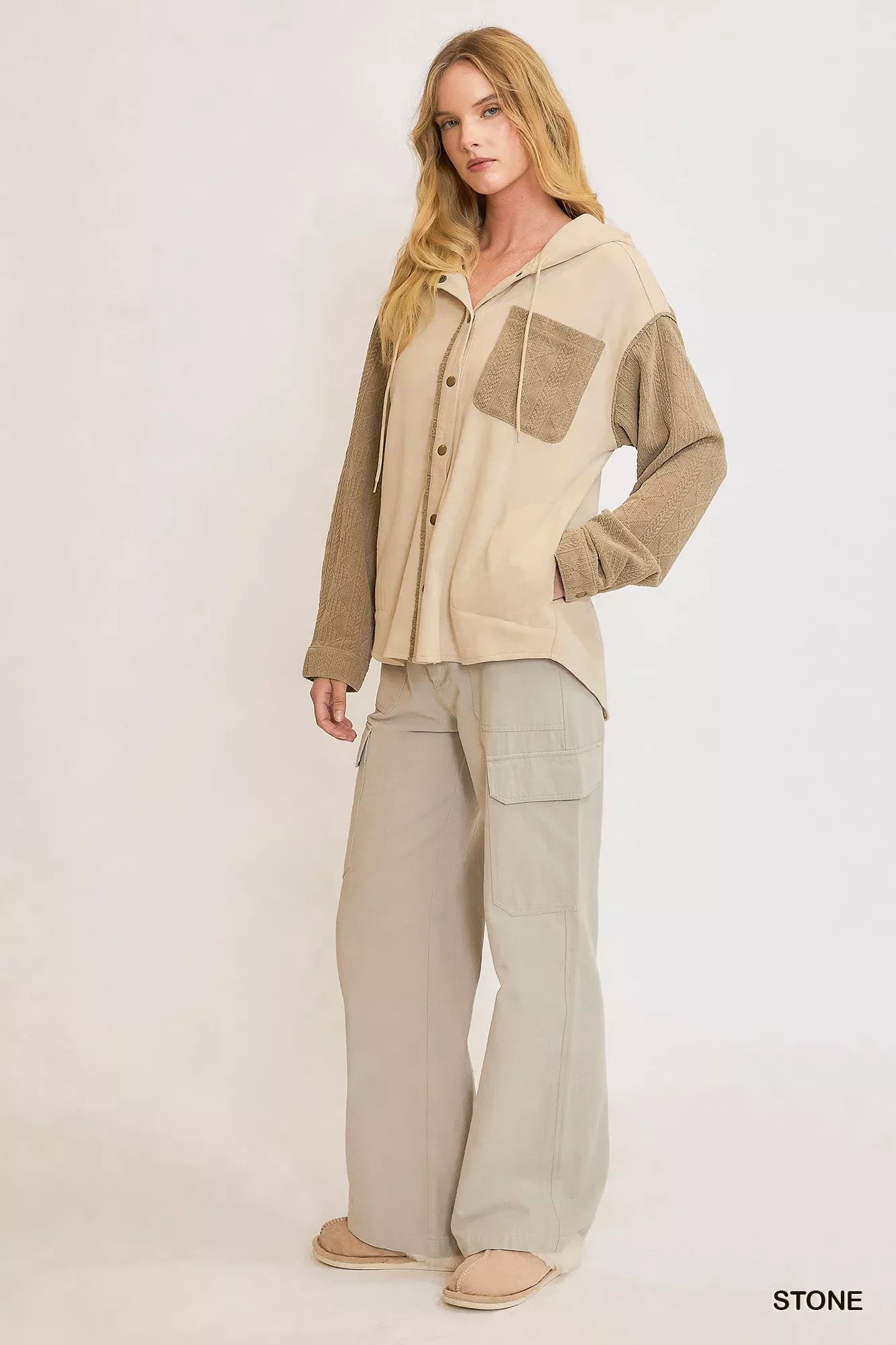 Washed French Terry Shacket