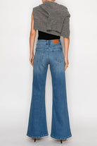 High Rise Tummy Control Relaxed Palazzo Jeans