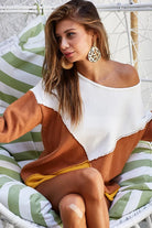 Color Block Geometric Sweater