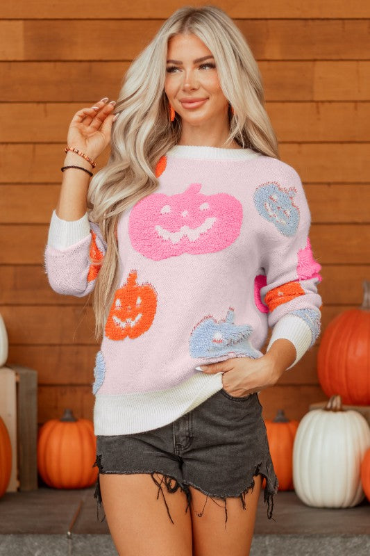 Pumpkin Crew Neck Sweater