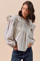 Floral Print Ruffled Blouse