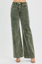 High Rise Wide Leg Corduroy Jeans