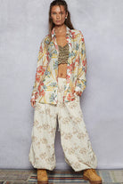 Floral Print Button Down hirt