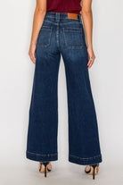 High Rise Tummy Control A-Wide Leg Fit Jeans