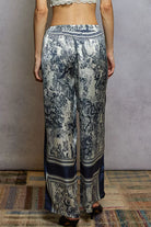Floral Printed Woven Wide Leg Pants