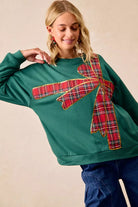 Plaid Christmas Fleece Pullover