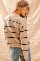 Stripe Crew Neck Sweater