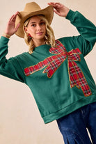 Plaid Christmas Fleece Pullover