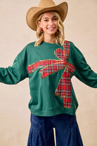 Plaid Christmas Fleece Pullover