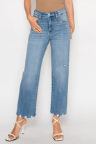 High Rise Tummy Control Straight Jeans