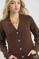 Button-Down Longline Cardigan