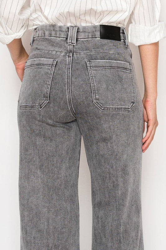 High Rise Palazzo Jeans