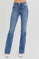 Tummy Control High Rise Straight Jeans