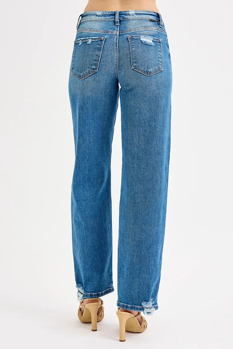 Mid Rise Baggy Jeans