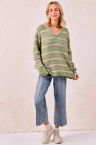 Striped Long Sleeve Sweater