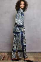 Floral Printed Woven Wide Leg Pants