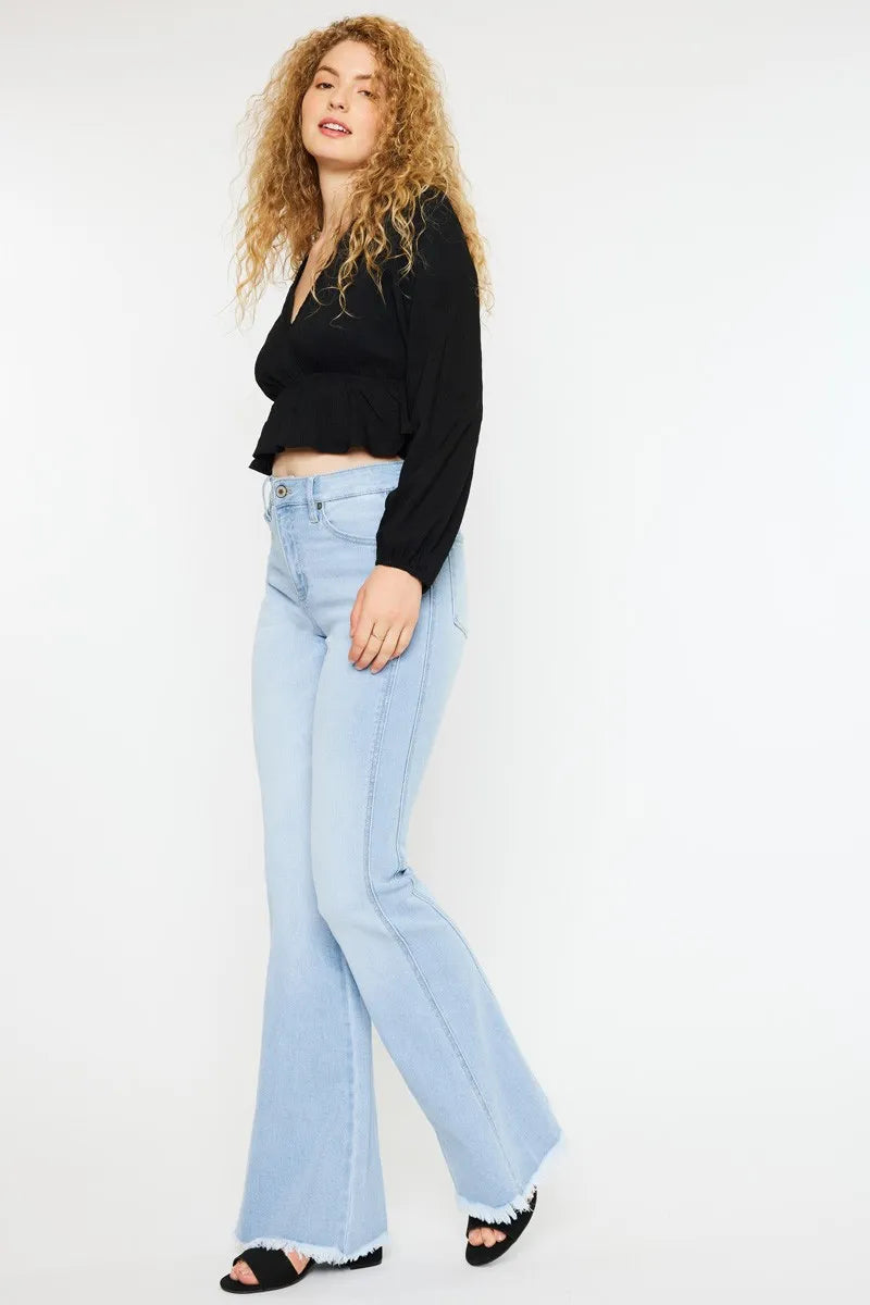 High Rise Curvy Flare Jeans
