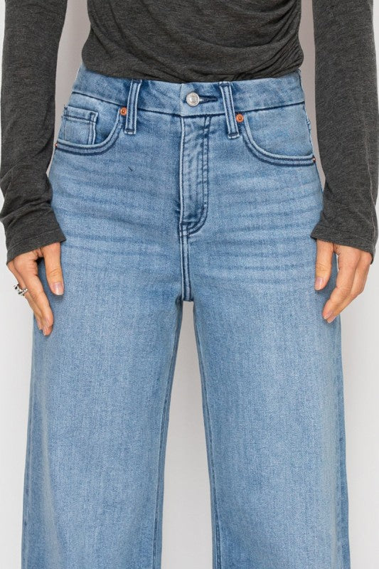 High Rise Tummy Control A-Wide Jeans