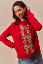 Sequins Embellished Christmas Sweater