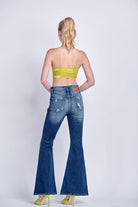 High Rise Stretch Flare Jeans