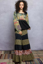 Balloon Sleeve Peplum Blouse