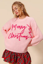 SO ME Merry Christmas Tinsel Lettering Sweater